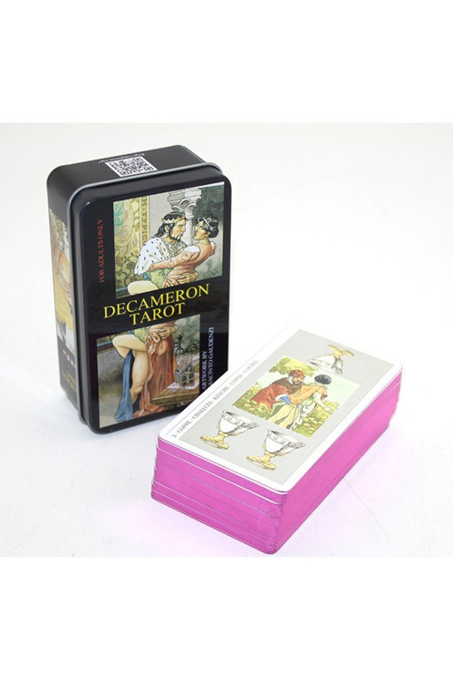 Metal Kutulu Tarot Kartı Decameron