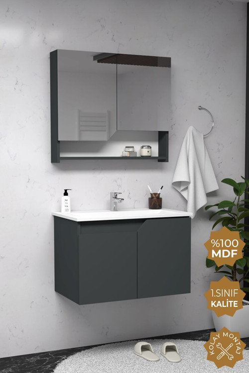 Napoli 65 Cm Mdf Banyo Dolabı Seti