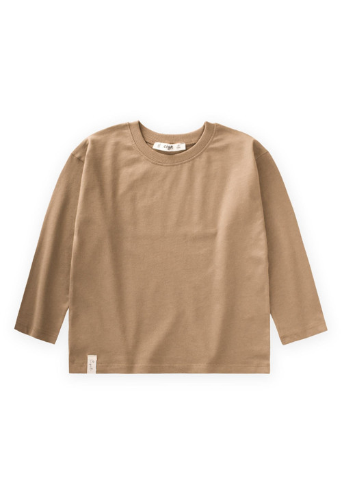 Mevsimlik Basic T-Shırt 2-10 Yaş Camel