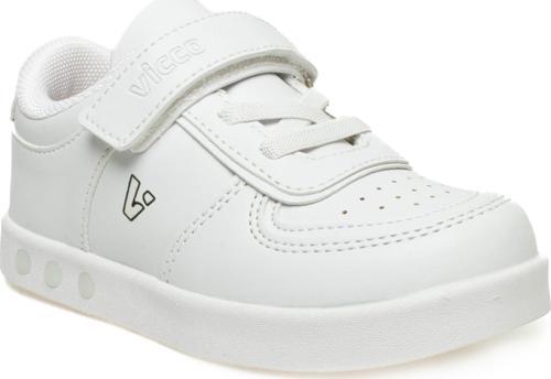 313.B21K130 Sam Bebe Işıklı Beyaz-Siyah Çocuk Spor Ayakkabı