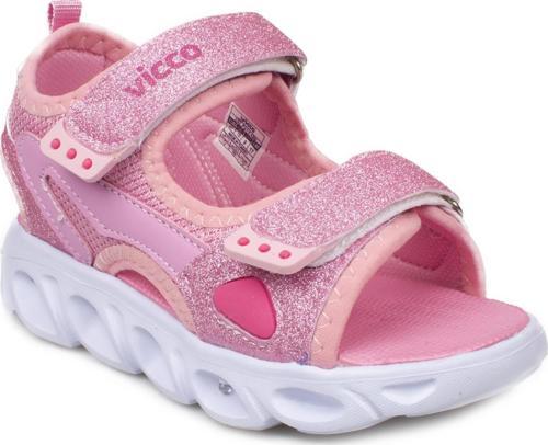 Vi̇cco 332.B21Y189 Roy Phylon Işıklı Pembe Kız Çocuk Sandalet
