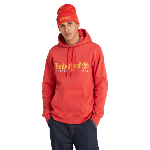 LS 50th Anniversary Est. 1973 Erkek Turuncu Kapüşonlu Sweatshirt
