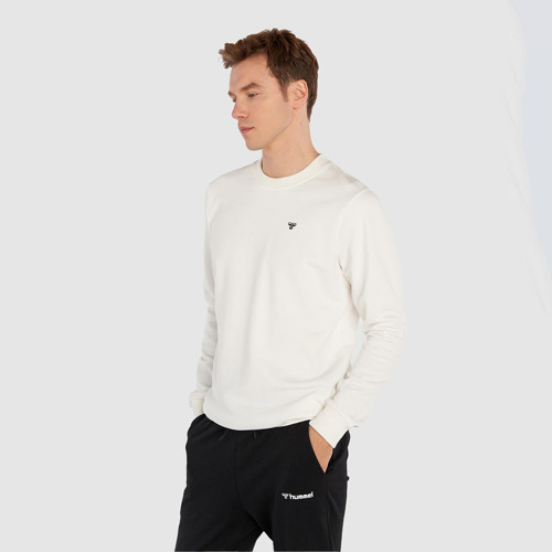 T-Ic Ico Erkek Beyaz Yuvarlak Yaka Sweatshirt