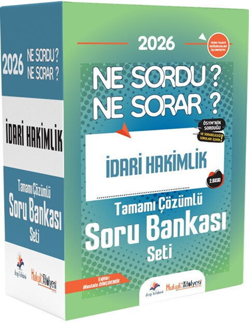 Dizgi Kitap 2026 Hukuk Atölyesi İdari Hakimlik Ne Sordu Ne Sorar Tamamı Çözümlü Soru Bankası Seti
