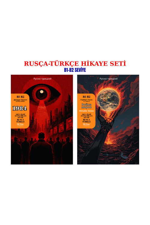 Rusça Hilkaye 2'Li B1-B2 Seviye Set (Türkçe Çevirili)