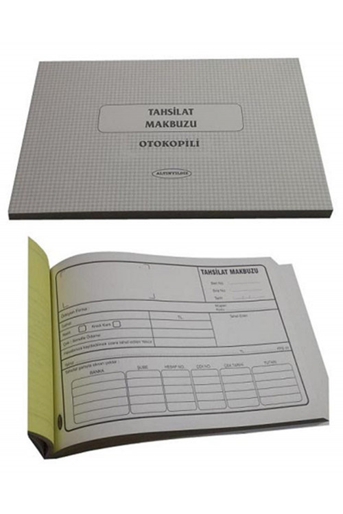 Tahsilat Makbuzu Otocopyli 2 Nüsha 2/50 14X20 Cm (12 Koçan)