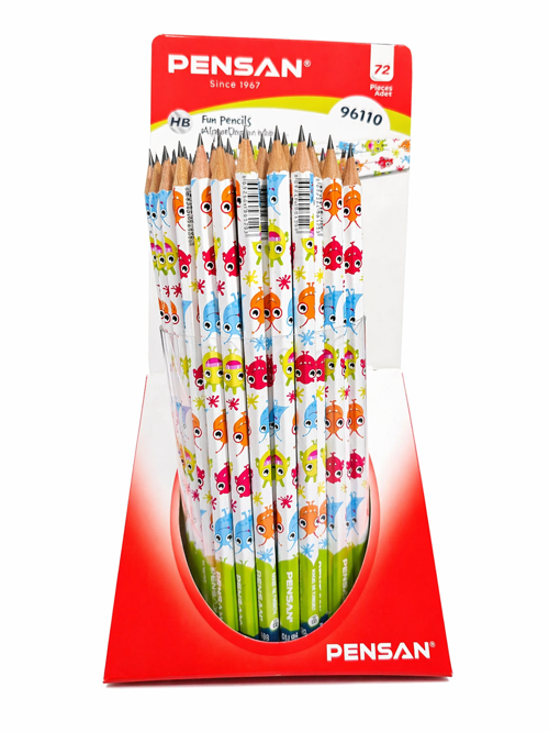 PENSAN CANAVARLAR DESENLİ KURŞUN KALEM (96110)