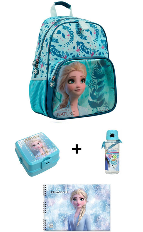 Frozen Lisanslı İlkokul Çantası 4 lü SET(BESLENME+SULUK+RESİM DEFTERİ)