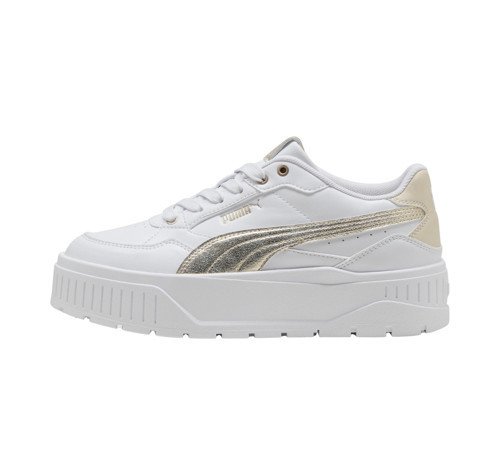 404518-01 Puma Karmen Iı Idol Metallic Kadın Spor Ayakkabı Beyaz