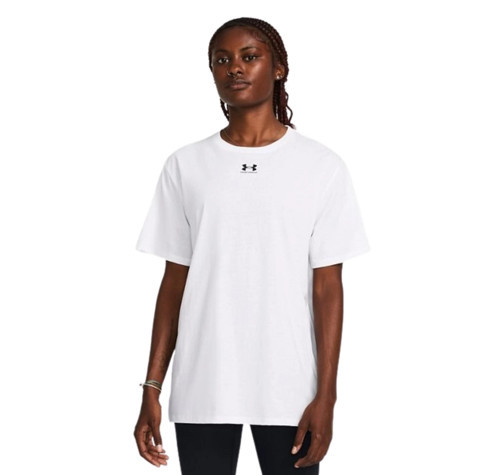 A1387193-100 Under Armour Campus Oversize Ss Kadın T-Shirt Beyaz