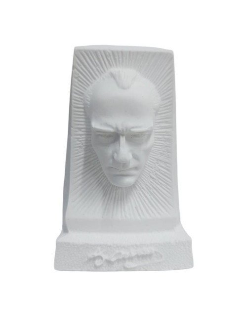 Atatürk Büst İmzalı Biblo Figür 9,5X6,5Cm