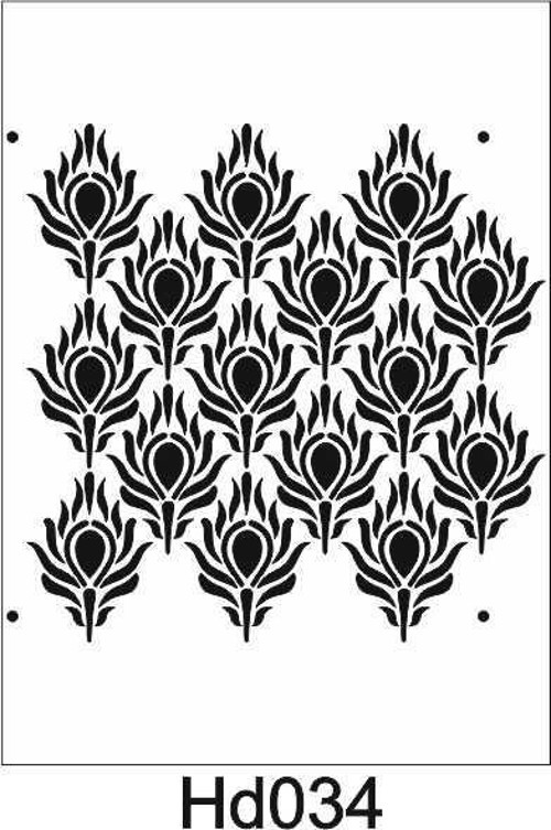 Duvar Dekor Stencil Şablon (40x40) HD-034
