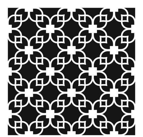 Ardışık Desen Stencil Şablon (30x30) R-054