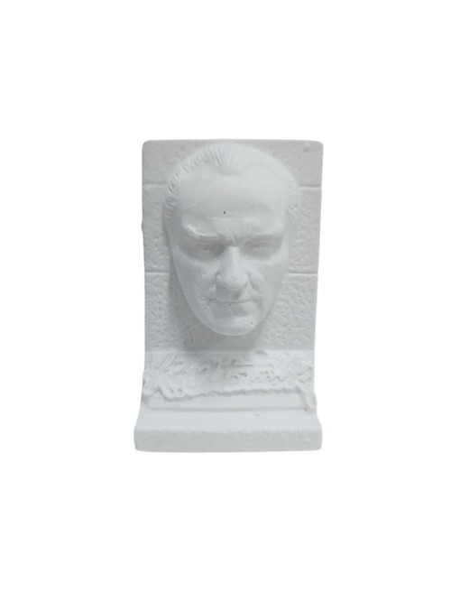 Atatürk Büst İmzalı Biblo Figür 9X5,5Cm