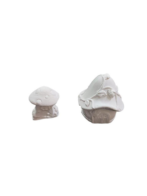 Mantar Evler 2 li Set2 4x4cm+3x2,5cm