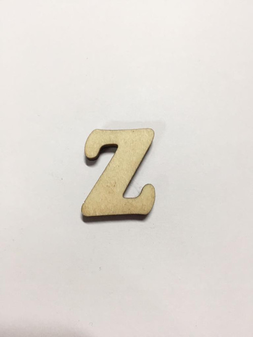 2,5cm Ahşap Harf ve Rakamlar - Z