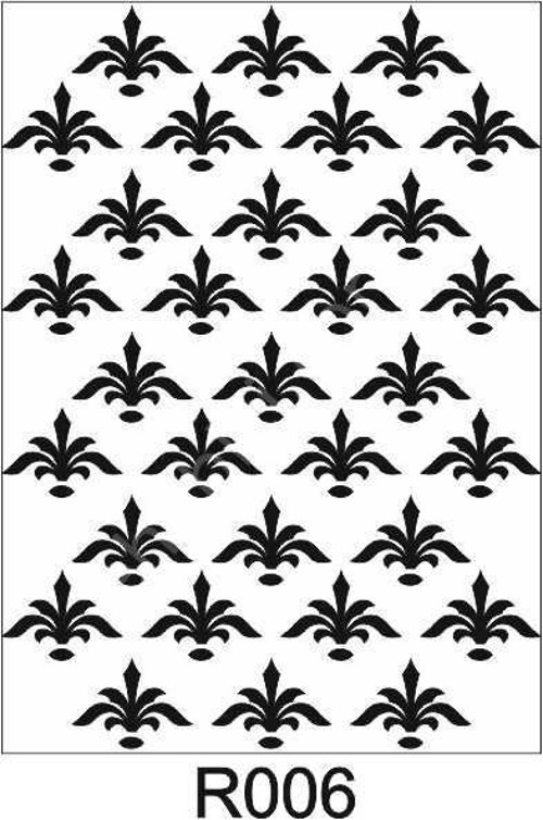 Ardışık Desen Stencil Şablon (21x30) R-006
