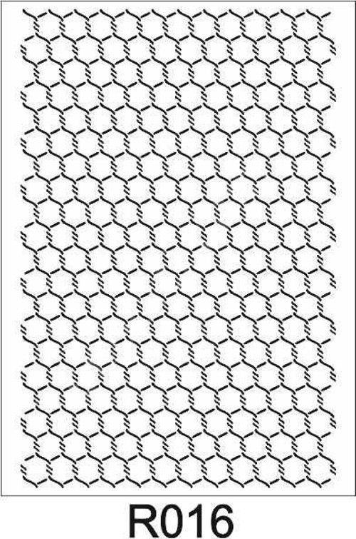 Ardışık Desen Stencil Şablon (21x30) R-016