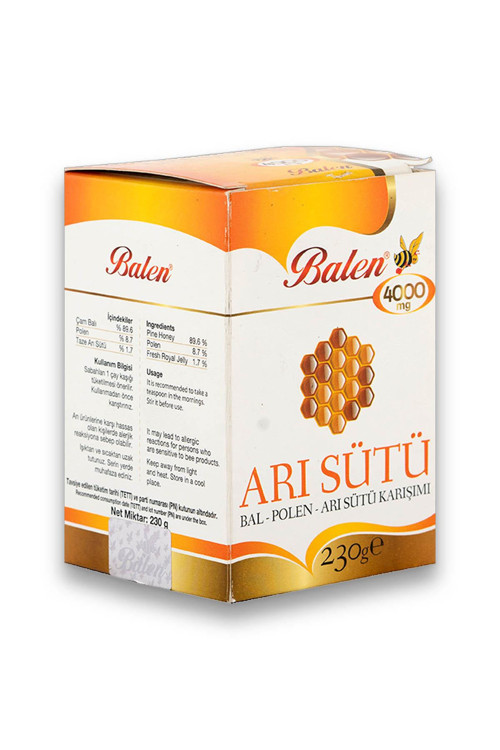 Arı Sütü Bal Polen Çocuk Doz (4000 mg) 230 gr