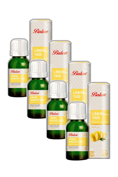 Limon Kabuğu Yağı Soğuk Pres 20 ml 4 Adet