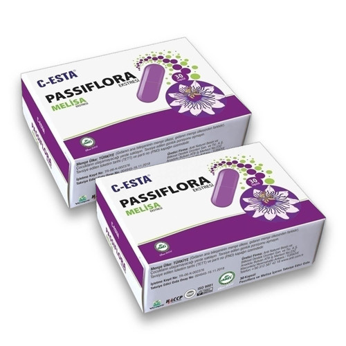 C-Esta® Passiflora & Melisa Ekstresi 30 Kapsül x 2 Adet