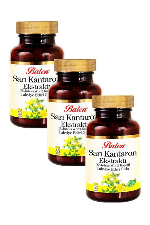 Sarı Kantaron Ekstraktı (St. John's Wort) 375mg 3x60 Kapsül