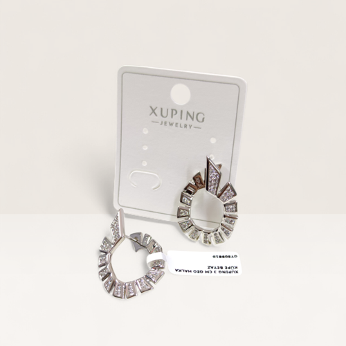 XUPING 3 CM GEO HALKA KÜPE BEYAZ