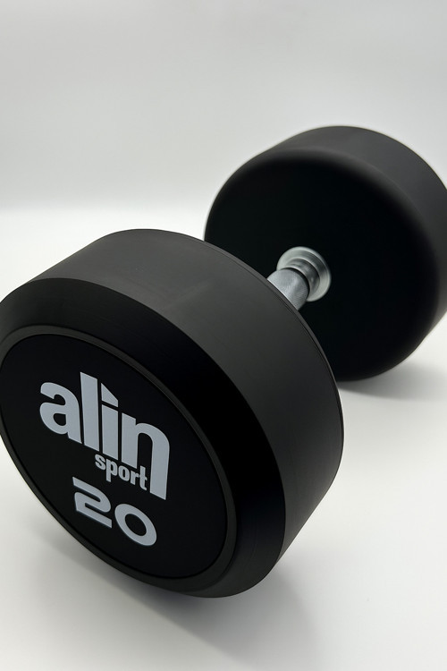 Sport 20 KG Kauçuk Kaplı Profesyonel Olimpik DUMBBELL ( Dambıl ) - BEYAZ ALİN
