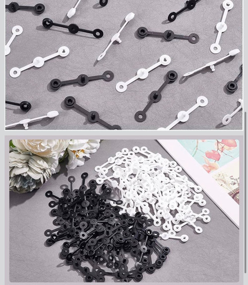 Kırmızı 250 Adet Plastik Güvenlik Kilidi Klips 67mm Güvenlik Etiket Trim Sabitleyici Askı Paket Kilit Tek Kulla