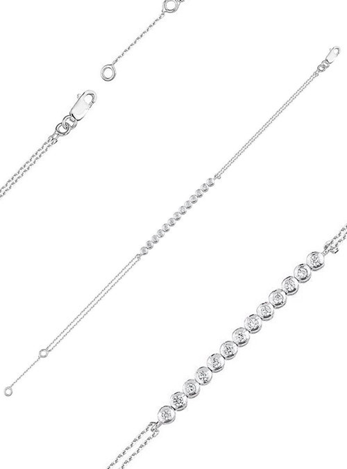 0.27ct (E-F vs) Karat Pırlanta Suyolu Bileklik