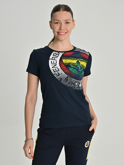 KADIN TRIBUN 6 RENK LOGOLU TSHIRT