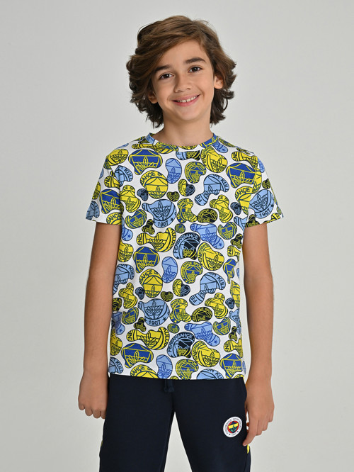 ÇOCUK TRIBUN LOGO PATTERNLİ TSHIRT