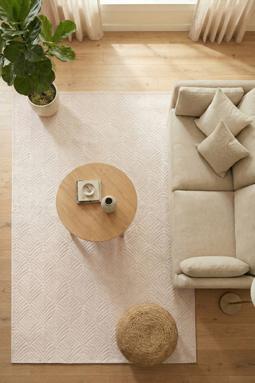 Lunüx Kırık Beyaz Halı-Salon-Oturma Odası-Mutfak-Yıkanabilir-Robot Süpürge-Kaymaz Taban-Modern