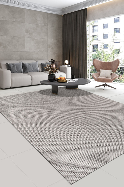 Valys Sisal Tarz -Taş Gri-Dekoratif-Salon,Oturma Odası-Koridor-Halı–Robot Süpürge-Özel Ölçü-Modern