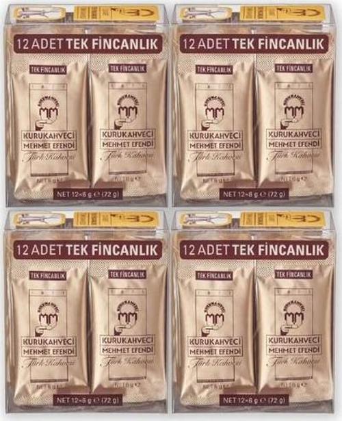 Tek Fincan 12 X 6 gr 4 Paket Türk Kahvesi