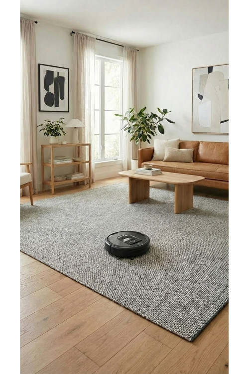 Lumira Sisal Tarz -Taş Gri-Dekoratif-Salon,Oturma Odası-Koridor-Halı–Robot Süpürge-Özel Ölçü-Modern