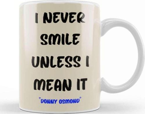 Smile Quotes Happy Love Gift Kupa Bardak Porselen