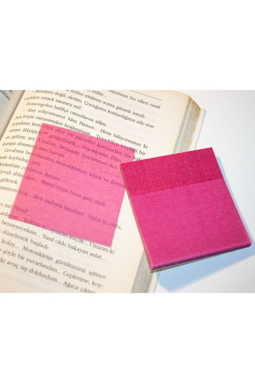 Şeffaf Yapışkanlı Not Kağıdı / Transparan Sticky Notes - 50 Yapraklı