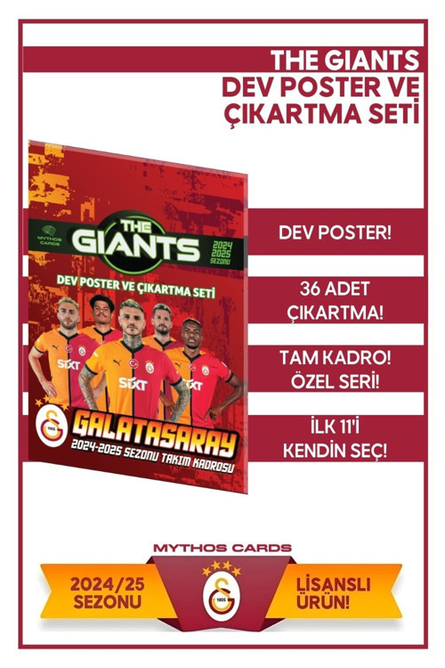 The Giants 24/25 Poster Ve Çıkartma Seti