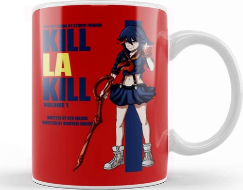 Kill La Kill Kill Covers Red Kupa Bardak Porselen
