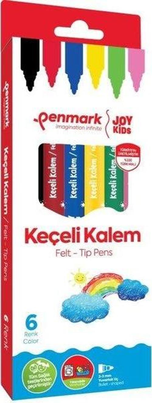 Süper Yıkanabilir Keçeli Kalem 6 Lı