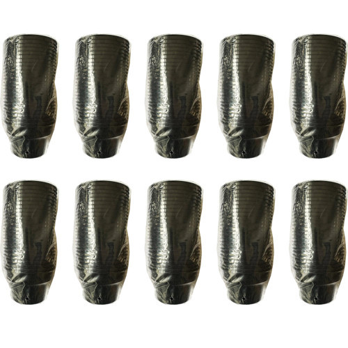 Renkli Sert Mika Plastik Kristal Bardak - Siyah - 6 Oz / 180 CC - 250 Adet