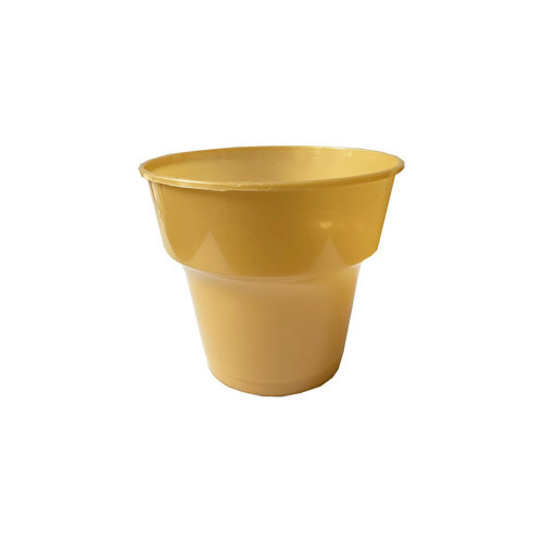 Renkli Sert Mika Plastik Kristal Bardak - Altın - 6 Oz / 180 CC - 75 Adet