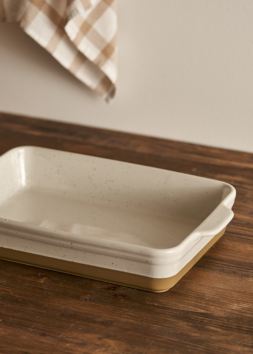 Margot Stoneware Fırın Kabı Beyaz (38,7X24,2X7,2 Cm)