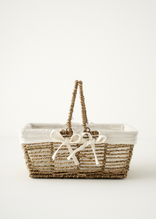 Arden Bezli Sepet Naturel (31X22X13 Cm)