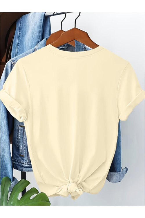 Unisex Oversize Tişört Minimal Çizgi Desenli