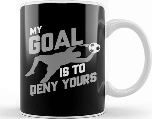 Soccer Goalie I M Here To Deny Your Goals Futbol Kupa Bardak Porselen