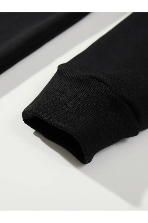 Örümcek Ağı Baskılı Kapüşonlu Sweatshirt Hoodie
