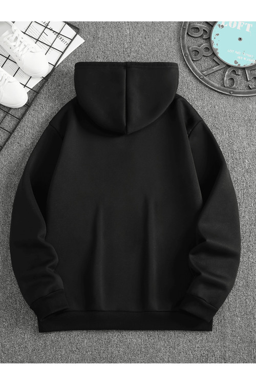 Unisex Oversize Kapüşonlu Sweatshirt Milano Italy Yazılı