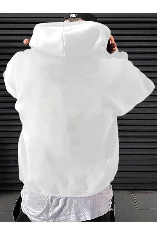 Unisex Oversize Kapüşonlu Sweatshirt Face The Future